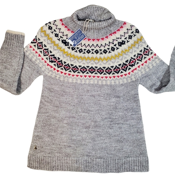 Joules Isle Fair Chunky Sweater, Kristy, size 2, Gray - Picture 5 of 8